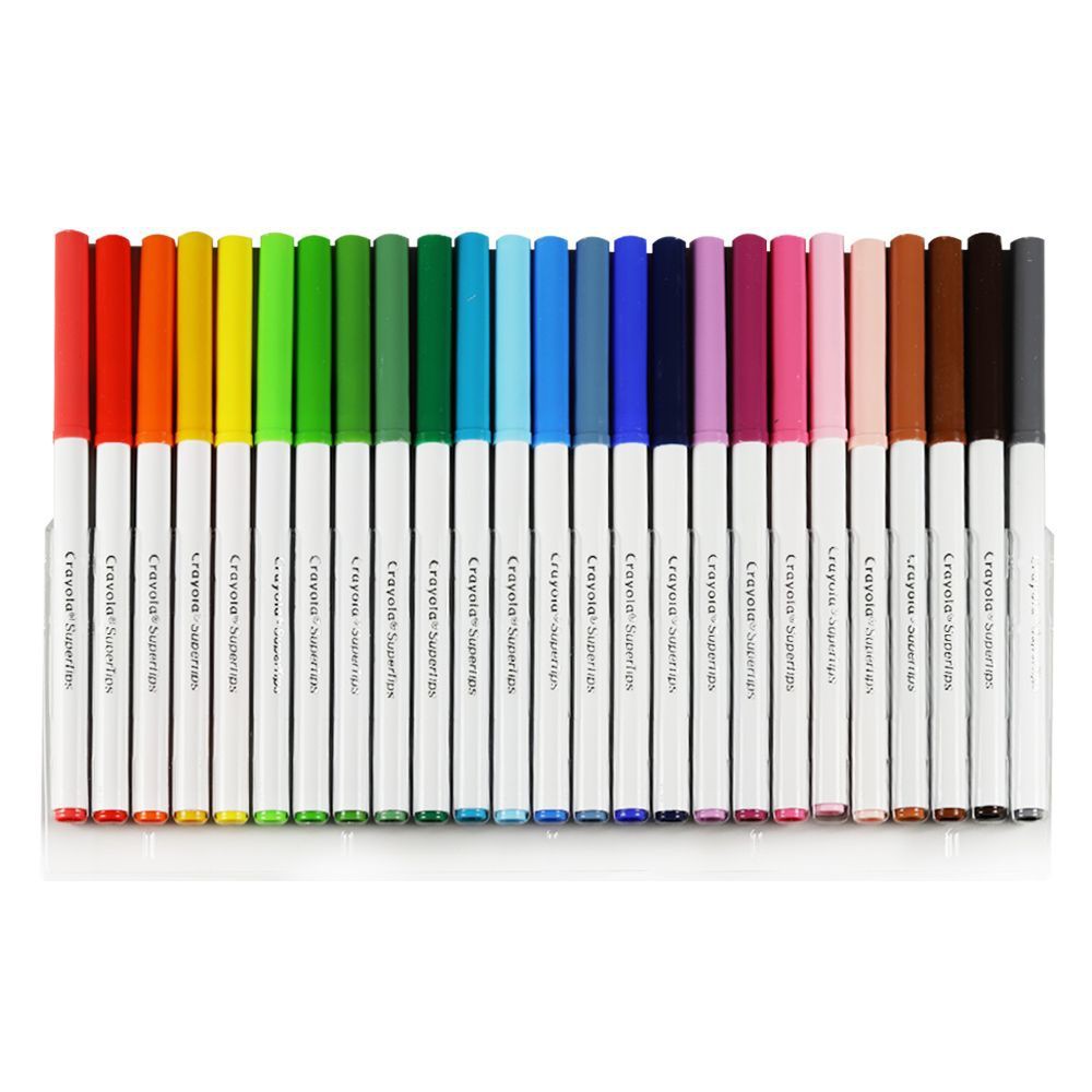 สีเมจิกซุปเปอร์ทิปส์-ล้างออกได้-crayola-50-สี-สีเมจิกซุปเปอร์ทิปส์-จากแบรนด์-crayola-คุณภาพมาตรฐานจากประเทศสหรัฐอเมริกา