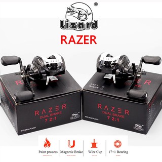 Lizard รุ่น RAZER รอกหยดน้ำ มีให้เลือก หมุนซ้าย/หมุนขวา (สีดำ)