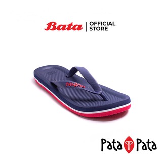 สินค้า Bata บาจา รองเท้าเล่นน้ำสงกรานต์ รองเท้าแตะลุยน้ำสงกรานต์ แบบหนีบ พื้นยาง น้ำหนักเบา สำหรับผู้ชาย ยี่ห้อ Patapata รุ่น Island สีน้ำเงิน 8719215
