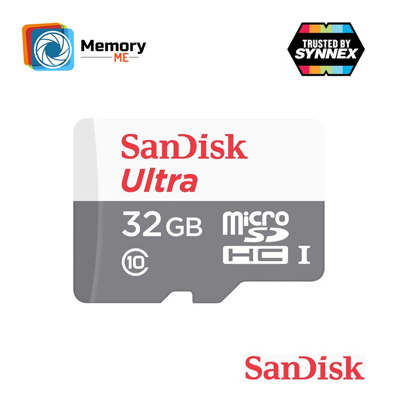ภาพสินค้าSANDISK เมมโมรี่การ์ด Micro SD card Ultra 32 GB  Class10, (SDSQUNR-032G-GN3MN) memory card ของแท้ จากร้าน memoryme_official_shop บน Shopee ภาพที่ 2