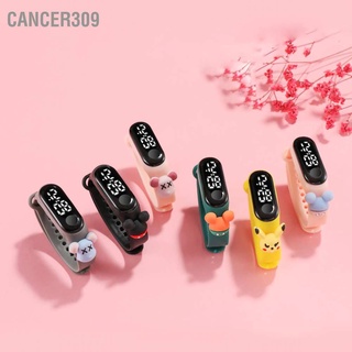 Cancer309 นาฬิกาข้อมืออิเล็กทรอนิกส์ Led กันน้ํา ลายการ์ตูน สําหรับเด็กนักเรียน