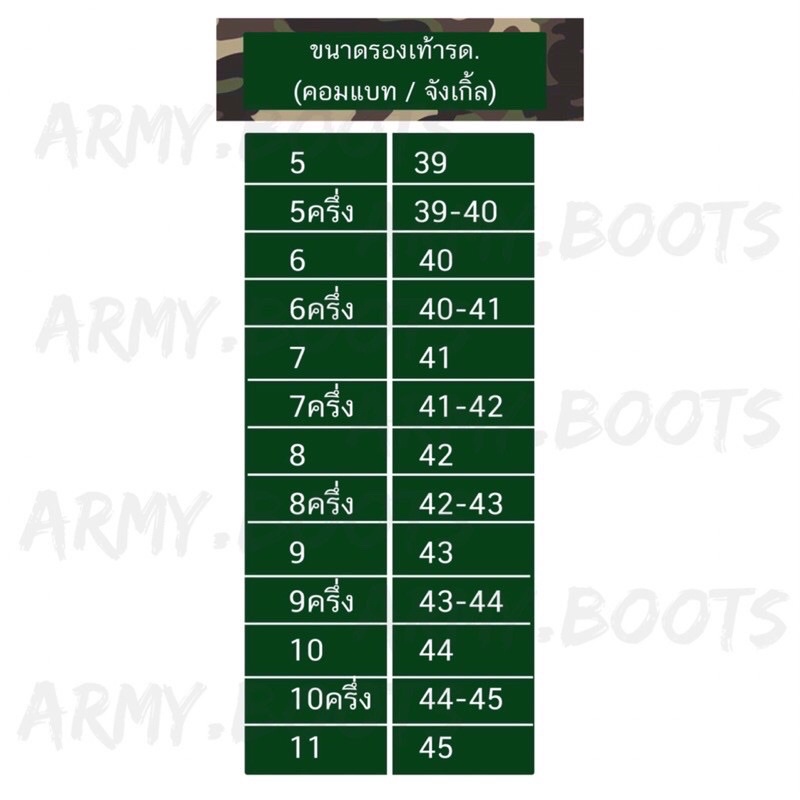 รองเท้าคอมแบท-รด-รุ่นมีซิปข้าง