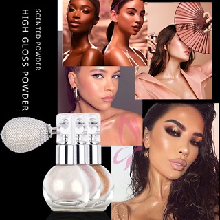 【AG】Face Body Powder Spray Glitter Brighten Aroma Highlighter Makeup Pigment Cosmetic