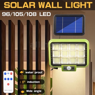 โคมไฟติดผนัง Cob Led พลังงานแสงอาทิตย์ พร้อมรีโมตคอนโทรล สําหรับตกแต่งบ้าน สวน