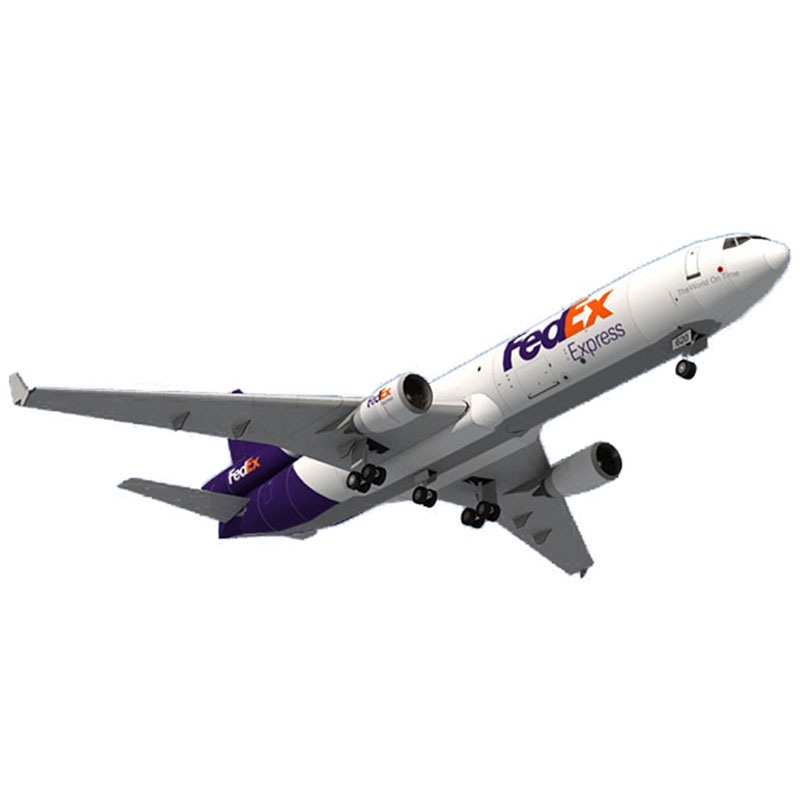 โมเดลเครื่องบินกระดาษ-diy-1-100-fedex-md-11