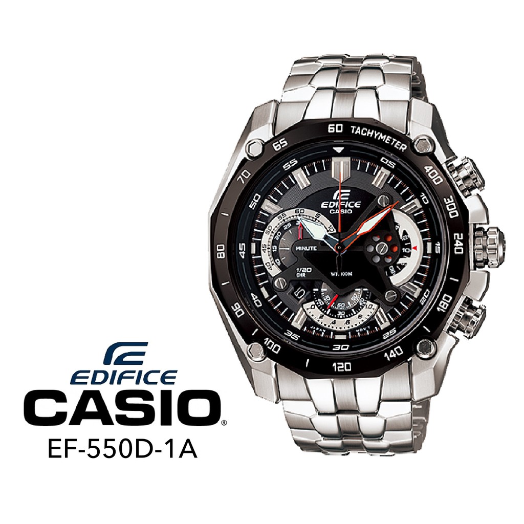 รูปภาพของนาฬิกาข้อมือผู้ชาย Edifice รุ่น EF-550D-1A มาใหม่ มีประกัน1ปี พร้อมส่งลองเช็คราคา