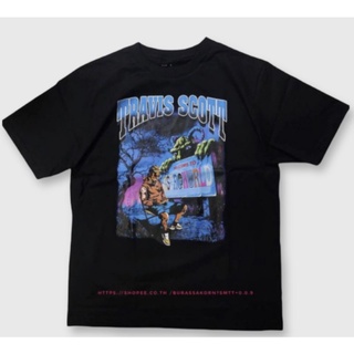 เสื้อยืดTRAVIS SCOTT/astroworldเสื้อยืดแขนสั้นสไตล์สตรีท