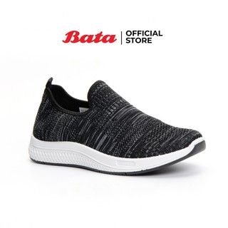สินค้า *Best Seller* Bata MEN\'S CASUAL Sport รองเท้าลำลองสไตล์สปอร์ต รองเท้าสนีคเกอร์  sneaker รองเท้ากีฬา  รองเท้า ออกกำลังกาย  รองเท้าผ้าใบ รองเท้าผ้าใบแบบถัก knit นุ่นสบายใส่ได้ทั้งวัน สีดำ รหัส 8516423 / สีกรมท่า รหัส 8519423