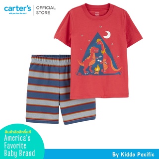 CarterS Short Sleeve+Pants 2Pc Red-Dino L8 คาร์เตอร์เสื้อผ้าชุดเซทเสื้อพร้อมกางเกงขาสั้น