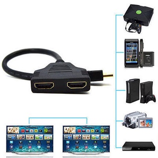 ภาพหน้าปกสินค้าตัวแปลงlสาย hdmi splitter 1 ออก 2 จอ full hd 1080p (สายต่อ) ที่เกี่ยวข้อง