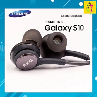 หูฟังแท้AKG Samsung S10,S10+ สายถักคงทน เสียงดี มีไมค์ คุยสายได้ เบสชัด S7 S8 S9 Note8 Note9 A30S A20S A50 A70 A51 A71