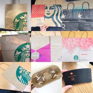 ถุง Starbucks ถุงกระดาษ Paper bag
