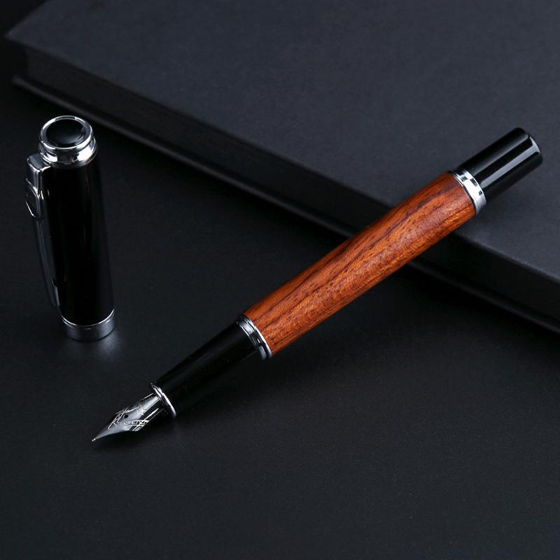 ปากกาน้ำพุ 0.5 มม. Jinhao 8802 Fine Rosewood