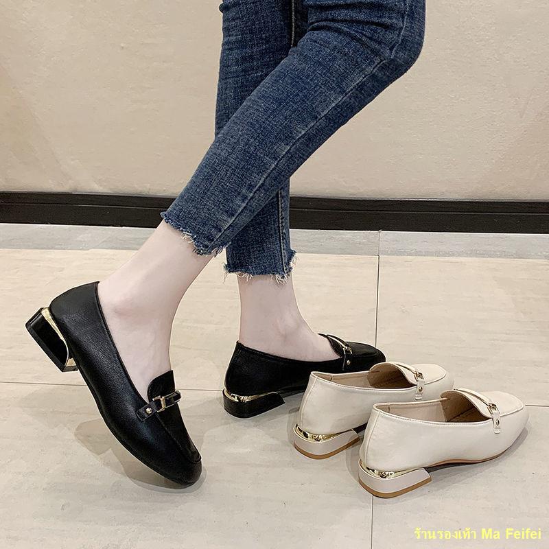 ภาพสินค้ารองเท้าทำงานผู้หญิง เท้าไม่เมื่อย พื้นนุ่ม มืออาชีพ หนังนิ่ม ใส่สบาย รองเท้าหนังใบเล็กอังกฤษ ยืนยาว รองเท้ จากร้าน w72xaw51t5 บน Shopee ภาพที่ 2