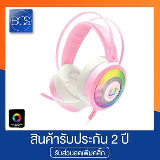 Signo E-Sport HP-824P Pink 7.1 Surround Sound Gaming Headphone USB หูฟังเกมมิ่ง - (Pink)