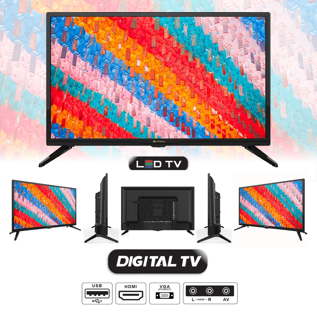ภาพสินค้าPRISMA LED DIGITAL TV รุ่น DLE-2401DT ขนาด 24 นิ้ว (ดิจิตอล ทีวีในตัว ,TV Monitor, CCTV) จากร้าน prisma.official บน Shopee ภาพที่ 3
