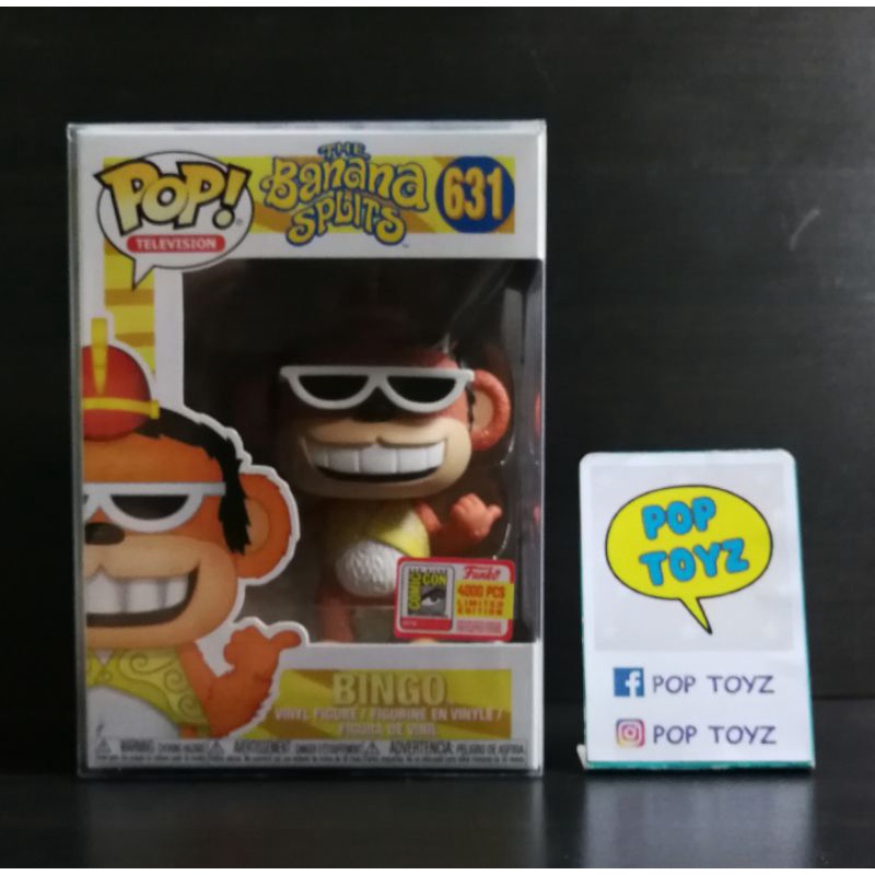 FUNKO POP Banana Splits Bingo 631 SDCC Exclusive Official Sticker ของ