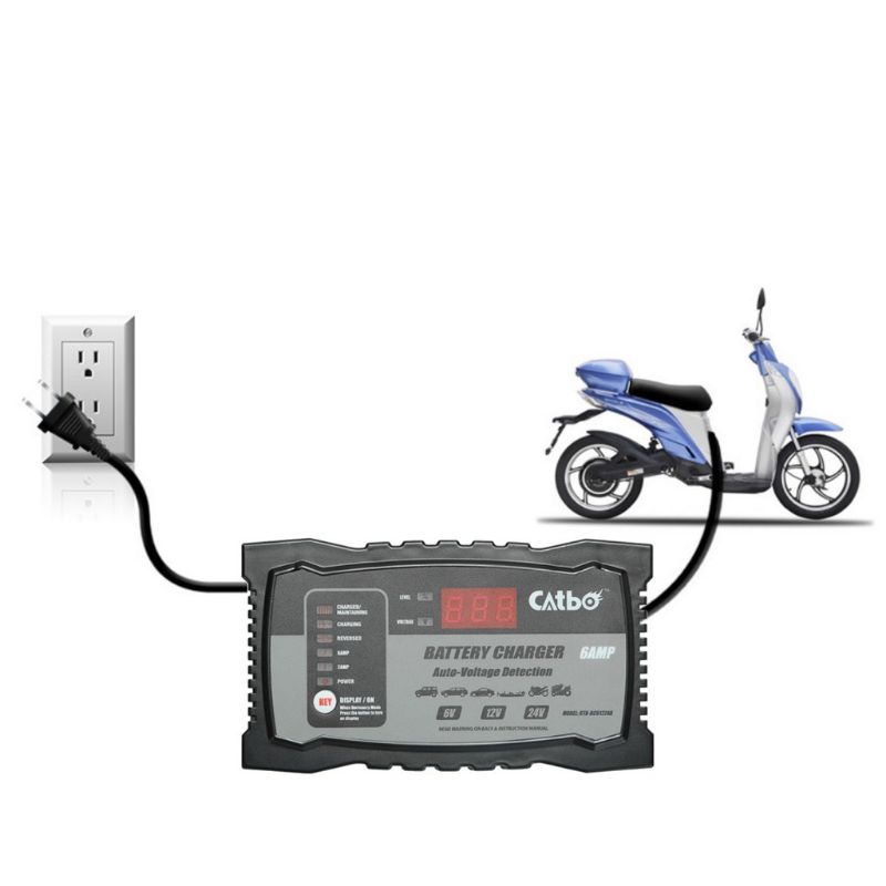 CATBO/KATBO เครื่องชาร์จและฟื้นฟูแบตเตอรี่รถยนต์และรถมอเตอร์ไซด์ ...