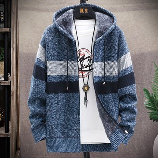 เสื้อแจ็กเก็ตกันหนาวลําลอง ผ้าฟลีซ แบบหนา กันลม สีตัดกัน เข้ากับทุกการแต่งกาย แฟชั่นฤดูใบไม้ร่วง และฤดูหนาว สไตล์เกาหลี และญี่ปุ่น สําหรับผู้ชาย