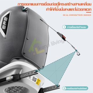 ภาพขนาดย่อของภาพหน้าปกสินค้าNuodi คาร์ซีท ระบบ ISOFIX + LACTH ปรับความสูงได้ หมุนได้ 360 องศา เบาะติดรถยนต์ เบาะนิรภัย คาร์ซีทเด็ก คาร์ซีทพกพา จากร้าน nuodii บน Shopee ภาพที่ 7