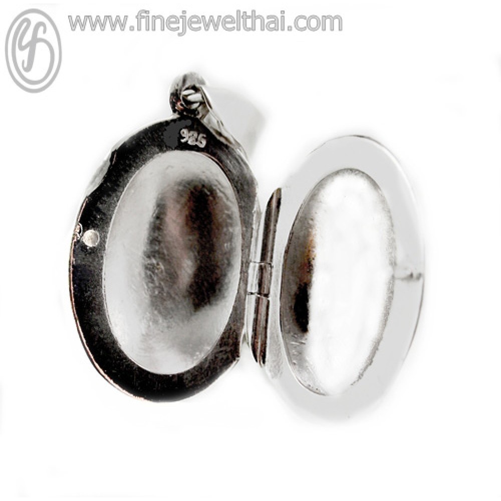 finejeweltha-ล็อกเก็ต-ทรงรี-ล็อกเก็ตเงินแท้-แกะสลักได้-ล็อกเก็ตใส่รูป-locket-silver-pendant-p118500