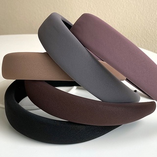 South Korea Dongdaemun Geometric Leather Sponge Headband Design Sense Headband Simple Home Travel Hair Accessories for g