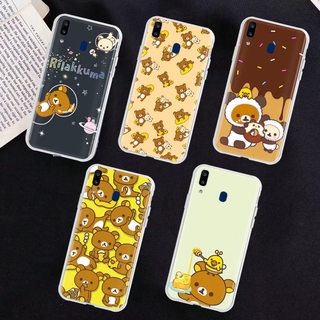 เคสโทรศัพท์มือถือแบบใส ลายริลัคคุมะน่ารัก สําหรับ Samsung Galaxy A02 A02S M02 M02S A22 A71 A51 A21S A12 A01 A11