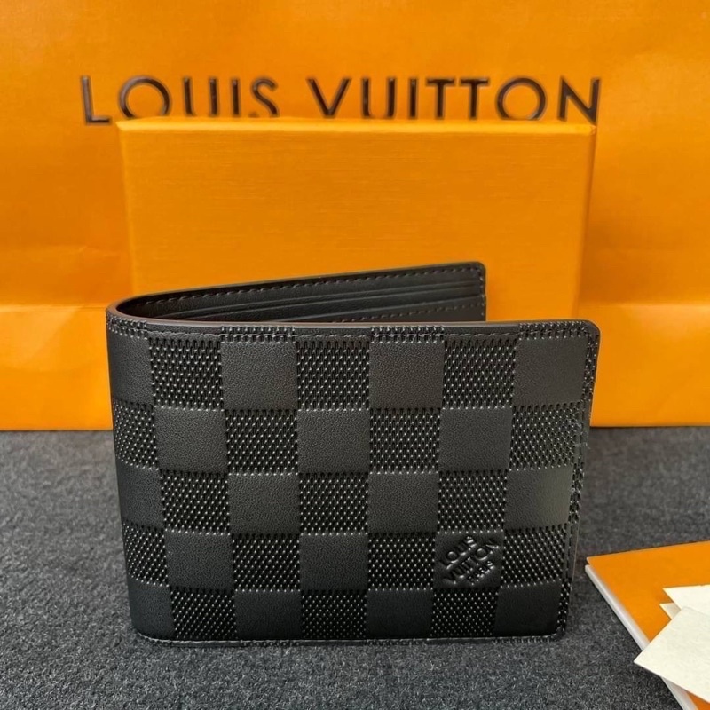 กระเป๋าตังค์หนังแท้-lv-พร้อมจัดส่งค่ะ-งาน-original-ออริ-สีดำ