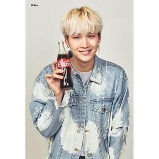 โปสเตอร์ รูปถ่าย บอยแบนด์ เกาหลี BTS 방탄소년단 Suga 민윤기 CoCa-Cola POSTER 24"x35" นิ้ว Korea Boy Band K-pop
