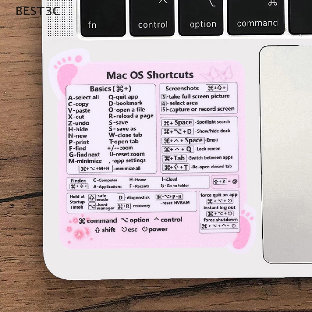 best3c-สติกเกอร์ติดแป้นพิมพ์-สีชมพู-สําหรับ-mac-os