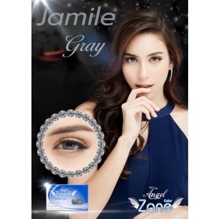 คอนแทคเลนส์ Angelzone Color รุ่น Jamile Gray สีเทา (รายเดือน) คอนแทคเลนส์แอลเจิ้ลโซน ตาโต