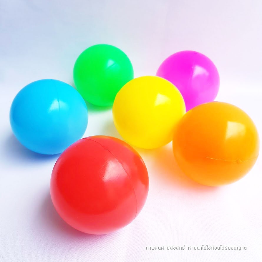 ของเล่นลูกบอลพลาสติกลอยน้ำ-soft-ball-เก็บเงินปลายทางได้-แพค-10-ลูก