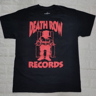 【hot sale】เสื้อวง ค่ายเพลงดังสาย hip-hop Death row records..ลิขสิทธิ์แท้