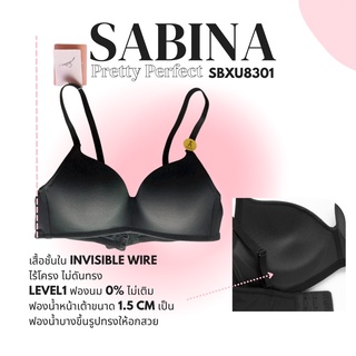 SABINA INVISIBLE WIRE BRA PRETTY PERFECT COLLECTION STYLE NO. SBXU8301 BLACK