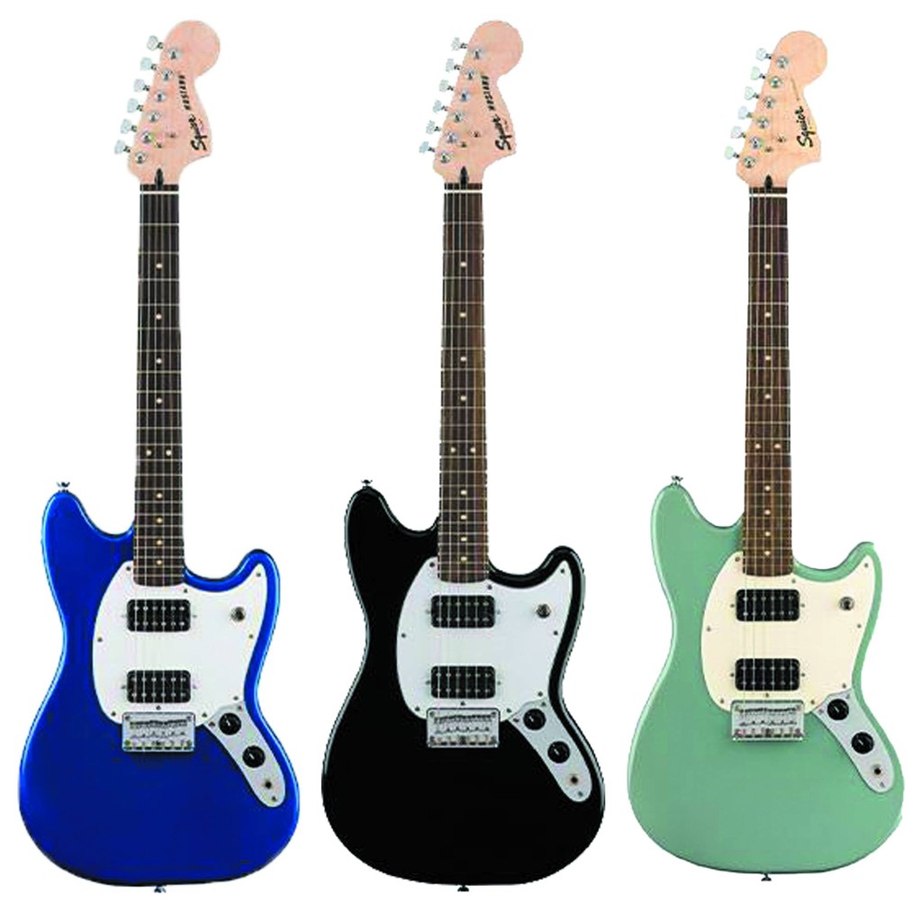 ประกันศูนย์-กีต้าร์ไฟฟ้า-squier-รุ่น-bullet-mustang-ปิ๊กอัพ-hh-ทรง-mustang-สุดฮิตในราคาเบาๆ-electric-guitar-squier