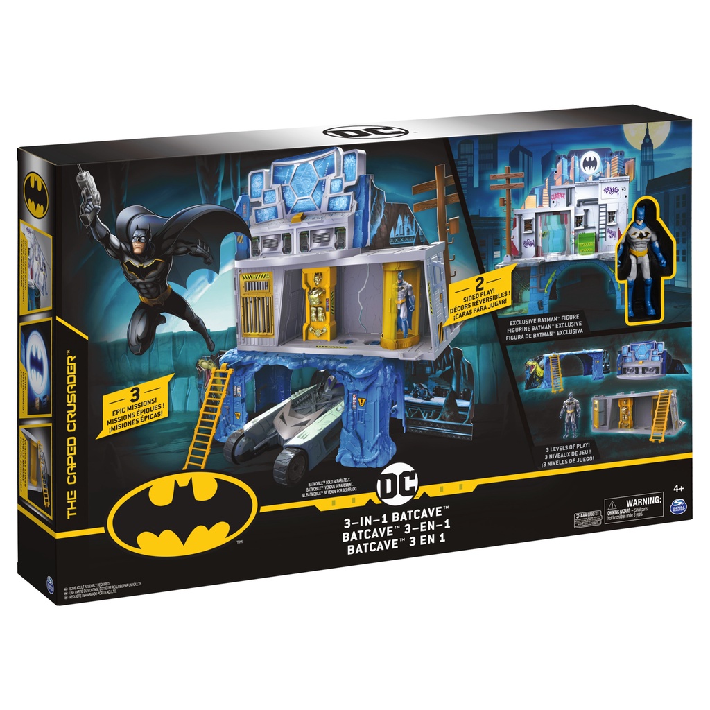 [โค้ดคุ้มลด 15] Batman ของเล่น 3 In 1 Batcave Mission Playset Shopee