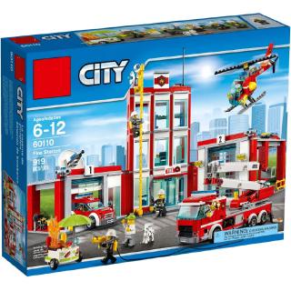 Baltan 3H เข้ากันได้กับ /City /Fire Station /60110/77944/02052 /180034/10831/ บล็อคตัวต่อ ของเล่น EC2