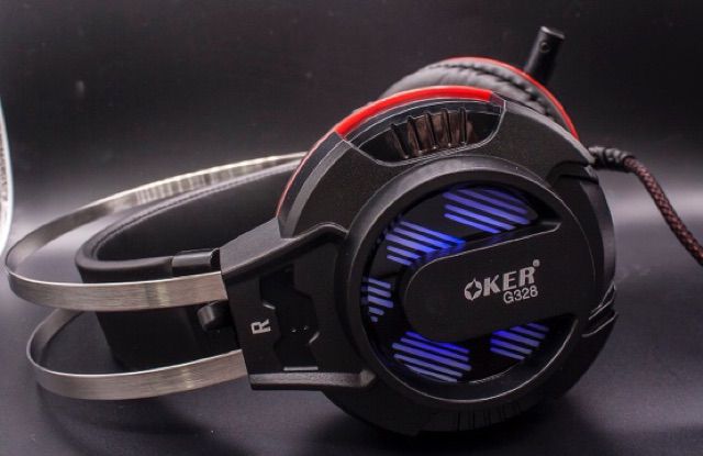 oker-หูฟัง-headset-7-1-รุ่นg328-gaming-หูฟังราคาถูกคุณภาพดี-ชุดหูฟังมี-7-สีไฟled-usb-แท้