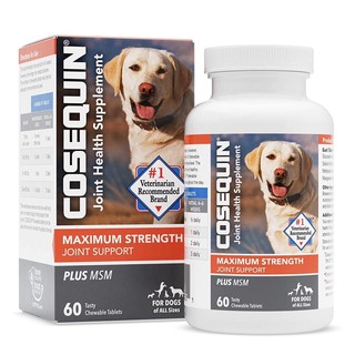 ภาพหน้าปกสินค้าราคาพิเศษ! กล่องบุบเล็กน้อย Cosequin Maximun Strength Joint Health Glucosamin บำรุงข้อสำหรับสุนัข 60 เม็ด ที่เกี่ยวข้อง