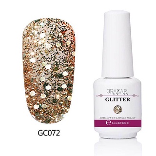 สีทาเล็บเจล GRAEAR  สีกริสเตอร์  Glitter Colors Series   ขนาด 8 ml.