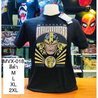 เสื้อยืดMarvel_ลิขสิทธิ์แท้ลายทานอสสีดำ(MVX-018)