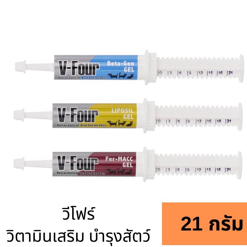 ภาพหน้าปกสินค้าV four บรรจุ 21 กรัม สำหรับสุนัข มี บำรุงเลือด บำรุงตับ กระตุ้นภูมิ จากร้าน n.cham24 บน Shopee