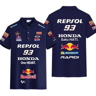 เสื้อโปโลแขนสั้น ลาย F1 และ F1 Honda และ Red Bull Racing Jersey แฟชั่นฤดูร้อน สําหรับผู้ชาย และผู้หญิง 2022