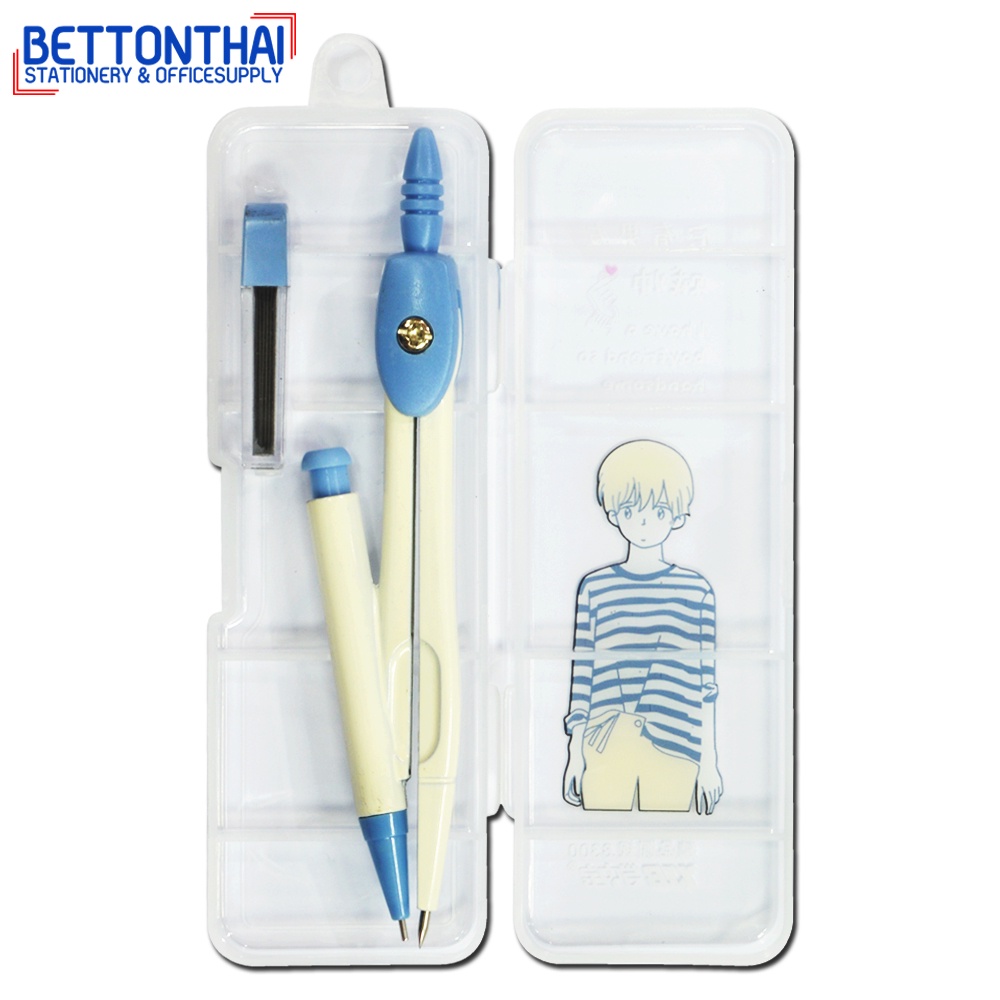 bt-8300-compass-pencil-วงเวียนดินสดกดแฟนซี-พร้อมไส้ดินสอ-คละสี-1-ชิ้น-วงเวียน-ชุดวงเวียน-วงเวียนดินสอกด