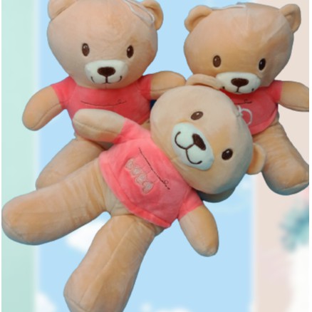 ตุ๊กตาน้องหมี-สุดเก๋-น่ารัก-นุ่มนิ่ม-ขนาดกลาง-สีชมพู-ตุ๊กตาใยไมโคร