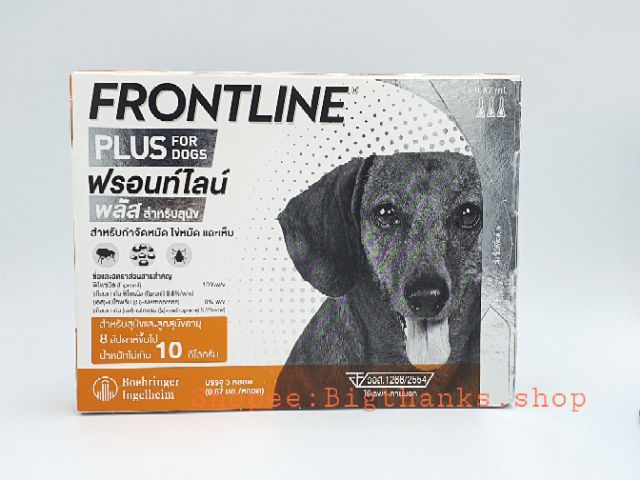 ภาพหน้าปกสินค้าFrontline plus ชนิดหยด กำจัดเห็บหมัด สุนัข-แมว จากร้าน bigthanks. บน Shopee