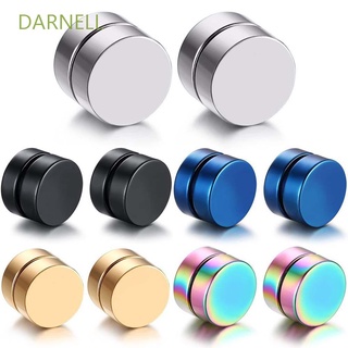 สินค้า Darnell เครื่องประดับต่างหูแม่เหล็กทรงกลมสไตล์วินเทจสําหรับผู้ชายผู้หญิง