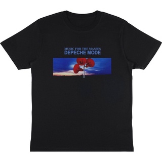 เสื้อยืดสีขาวเสื้อยืด พิมพ์ลาย Music DEPECHE MODE FOR THE MASSES | เสื้อยืดพรีเมี่ยม | เสื้อยืด สีดํา สําหรับผู้ชายS-4XL