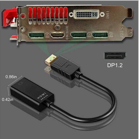 ภาพสินค้าHDMI DisplayPort To HDMI 4Kx2K Adapter, DP Display Port To HDTV Converter Male To Female จากร้าน locomputer บน Shopee ภาพที่ 4