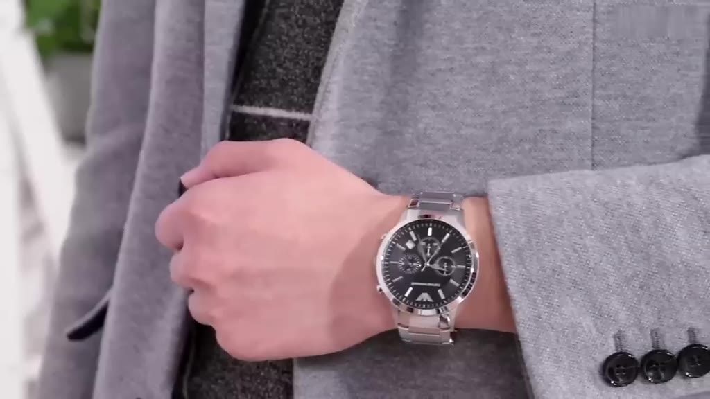 emporio-armani-watch-ar2434-นาฬิกาผู้ชาย-คลาสสิกแฟชั่นมัลติฟังก์ชั่โครโนกราฟธุรกิจนาฬิกาข้อมือ